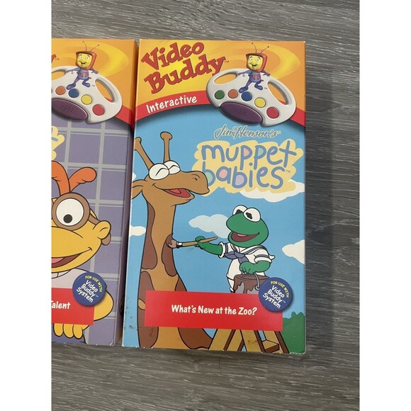 Video Buddy Muppet Babies Whats New At The Zoo Scooters Talent Lot Of 2 VHS 1999 - Picture 3 of 8